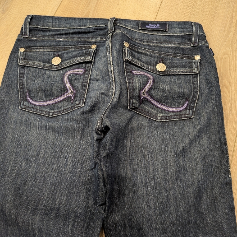 Rock & Republic Dark Blue Flare Jeans